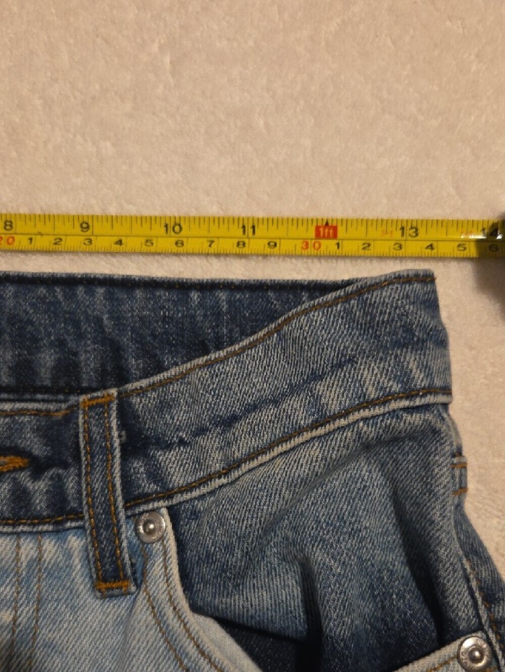 REVICE Patchwork Two-Tone Blue Jeans - Picture 6 of 8